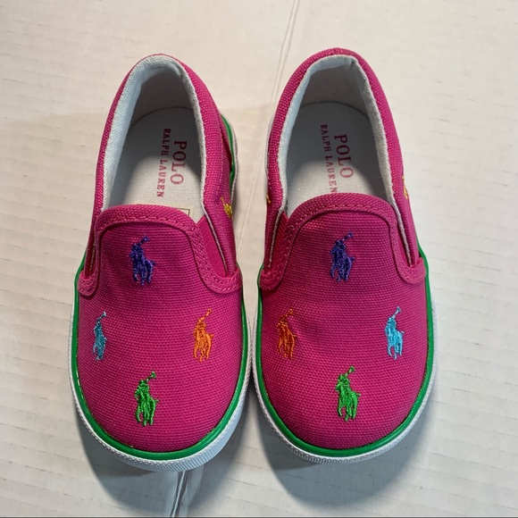 POLO Ralph Lauren fuchsia toddler shoes NIB - Picture 11 of 11